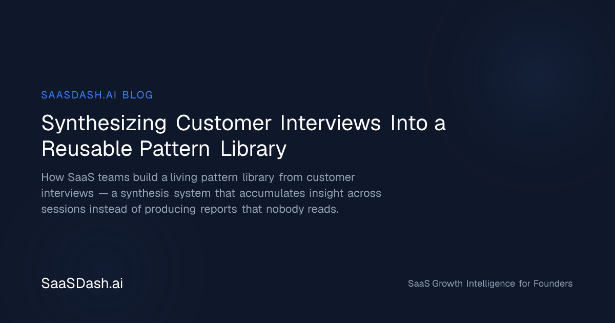 Interview Synthesis Examples Synthesizing Customer Interviews Into a Reusable Pattern Library ...