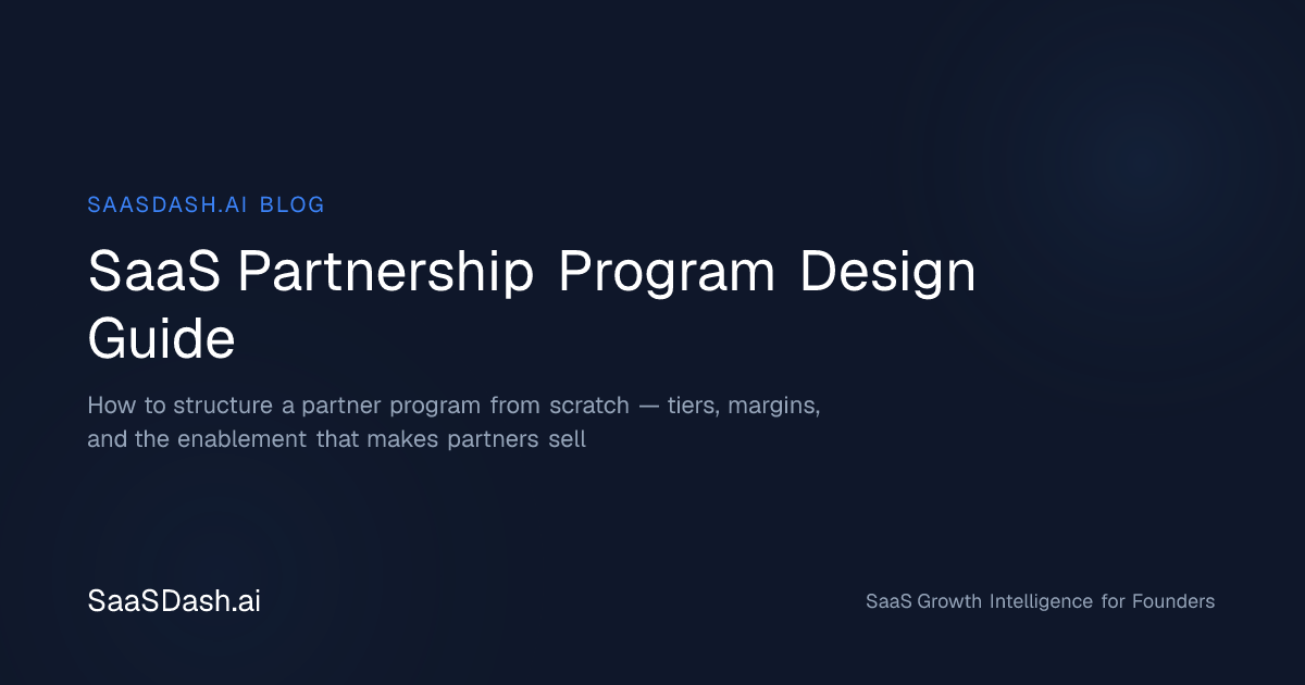 SaaS Partnership Program Design Guide: Structure a Partner Program from ...