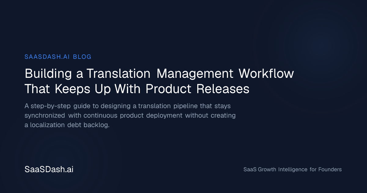 Building a Translation Management Workflow That Keeps Up With Product ...